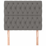 Vidaxl hoofdbord donkergrijs 90x7x118 128 cm stof
