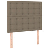 Vidaxl hoofdbord taupe 90x5x118 128 cm stof