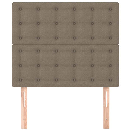 Vidaxl hoofdbord taupe 90x5x118 128 cm stof