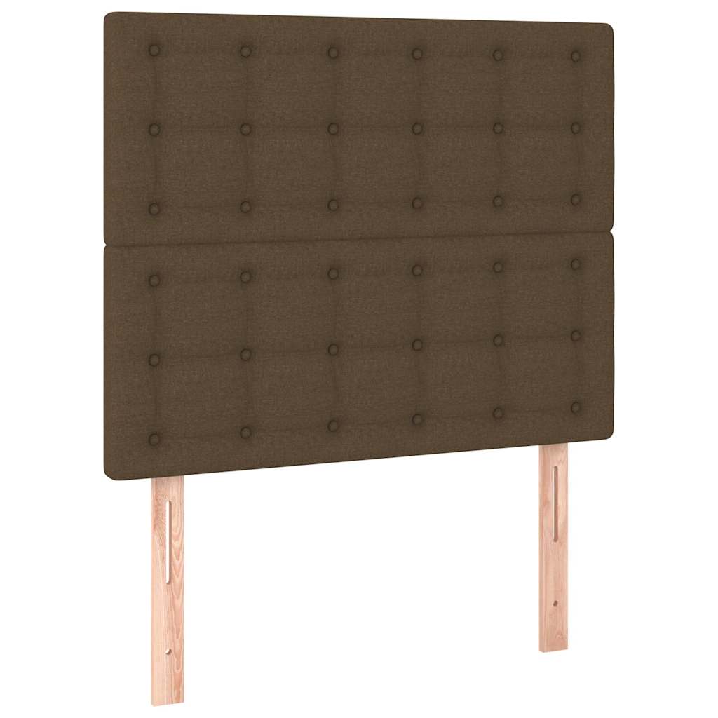 Vidaxl hoofdbord donkerbruin 100x5x118 128 cm stof