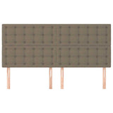 Vidaxl hoofdbord taupe 180x5x118 128 cm stof