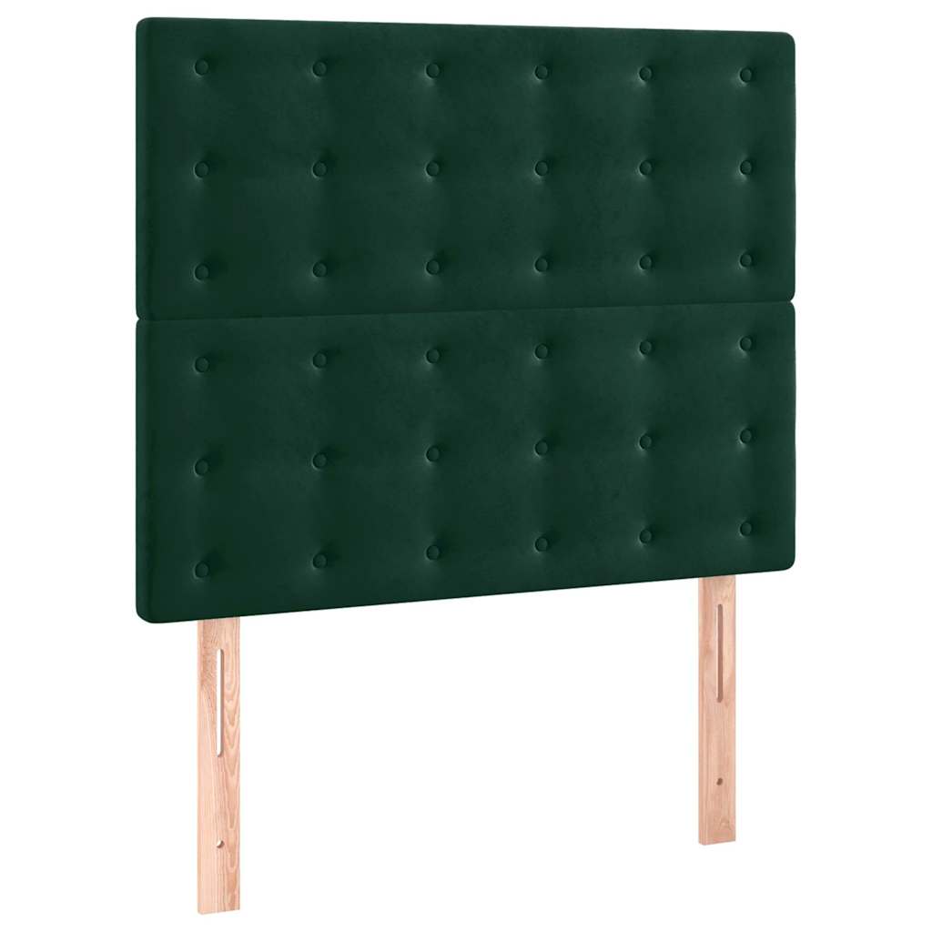 Vidaxl hoofdbord donkergroen 80x5x118 128 cm fluweel