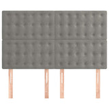Vidaxl hoofdbord lichtgrijs 144x5x118 128 cm fluweel