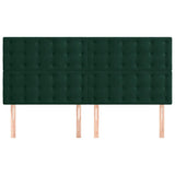 Vidaxl hoofdbord donkergroen 160x5x118 128 cm fluweel
