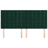 Vidaxl hoofdbord donkergroen 180x5x118 128 cm fluweel