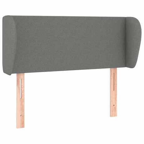 Vidaxl hoofdbord met randen 83x23x78 88 cm stof donkergrijs