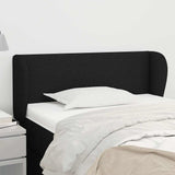 Vidaxl hoofdbord met randen 93x23x78 88 cm stof zwart