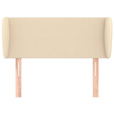 Vidaxl hoofdbord met randen 93x23x78 88 cm stof crèmekleurig
