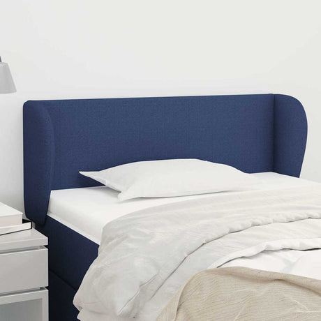Vidaxl hoofdbord met randen 103x23x78 88 cm stof blauw