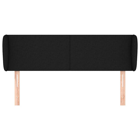 Vidaxl hoofdbord met randen 147x23x78 88 cm stof zwart