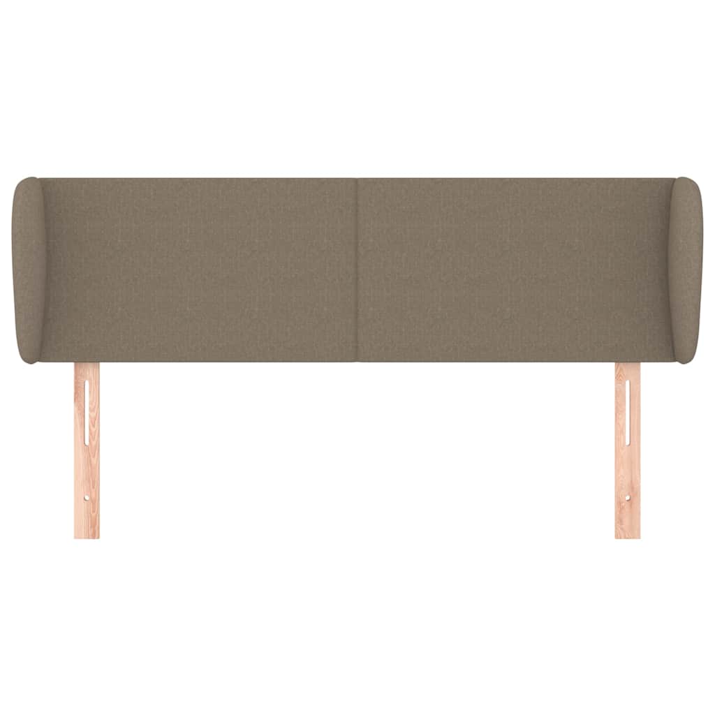 Vidaxl hoofdbord met randen 147x23x78 88 cm stof taupe