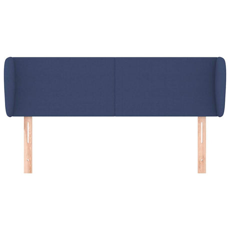 Vidaxl hoofdbord met randen 147x23x78 88 cm stof blauw