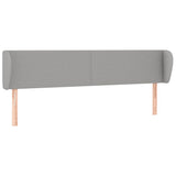 Vidaxl hoofdbord met randen 183x23x78 88 cm stof lichtgrijs
