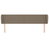 Vidaxl hoofdbord met randen 203x23x78 88 cm stof taupe