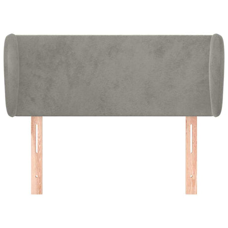 Vidaxl hoofdbord met randen 83x23x78 88 cm fluweel lichtgrijs