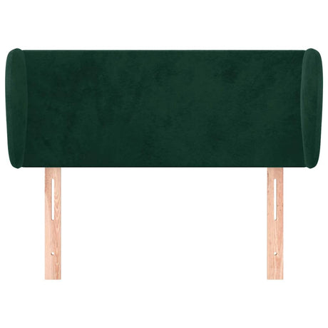 Vidaxl hoofdbord met randen 83x23x78 88 cm fluweel donkergroen