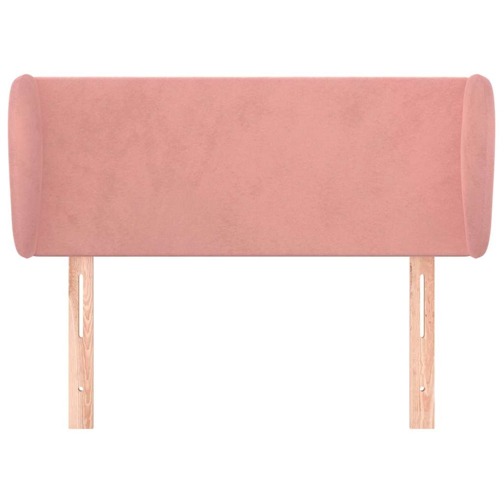 Vidaxl hoofdbord met randen 83x23x78 88 cm fluweel roze