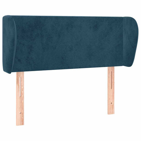 Vidaxl hoofdbord met randen 103x23x78 88 cm fluweel donkerblauw