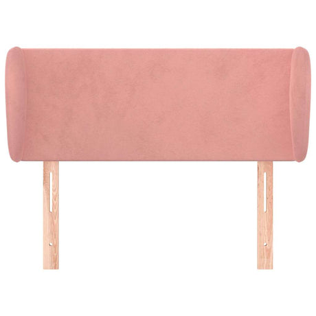 Vidaxl hoofdbord met randen 103x23x78 88 cm fluweel roze
