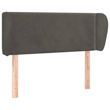 Vidaxl hoofdbord met randen 103x23x78 88 cm fluweel donkergrijs
