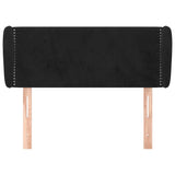 Vidaxl hoofdbord met randen 103x23x78 88 cm fluweel zwart