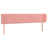 Vidaxl hoofdbord met randen 163x23x78 88 cm fluweel roze