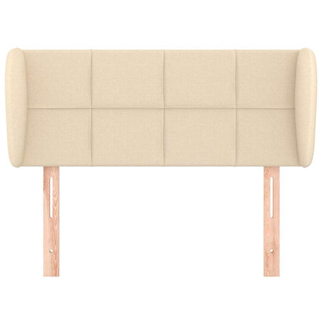 Vidaxl hoofdbord met randen 83x23x78 88 cm stof crèmekleurig