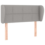 Vidaxl hoofdbord met randen 93x23x78 88 cm stof lichtgrijs