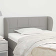 Vidaxl hoofdbord met randen 103x23x78 88 cm stof lichtgrijs
