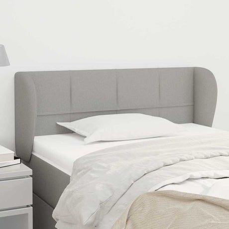 Vidaxl hoofdbord met randen 103x23x78 88 cm stof lichtgrijs