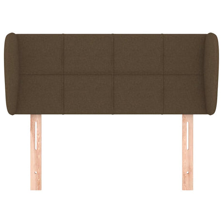 Vidaxl hoofdbord met randen 103x23x78 88 cm stof donkerbruin