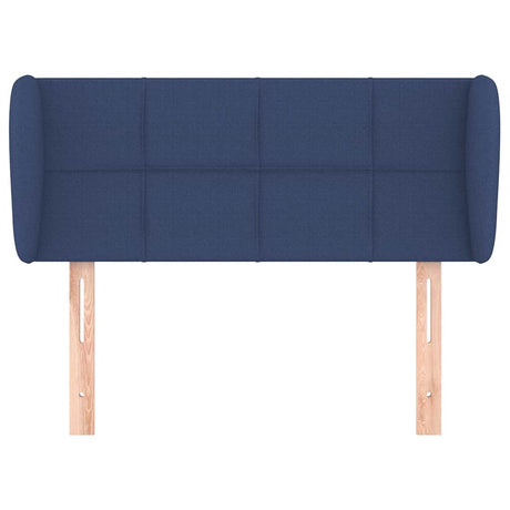 Vidaxl hoofdbord met randen 103x23x78 88 cm stof blauw