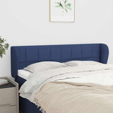 Vidaxl hoofdbord met randen 147x23x78 88 cm stof blauw