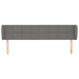 Vidaxl hoofdbord met randen 163x23x78 88 cm stof donkergrijs