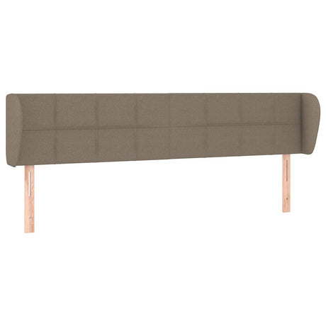 Vidaxl hoofdbord met randen 163x23x78 88 cm stof taupe