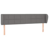 Vidaxl hoofdbord met randen 183x23x78 88 cm stof donkergrijs
