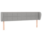 Vidaxl hoofdbord met randen 203x23x78 88 cm stof lichtgrijs
