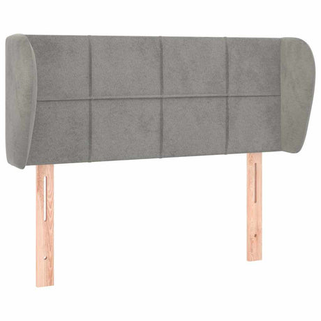 Vidaxl hoofdbord met randen 103x23x78 88 cm fluweel lichtgrijs