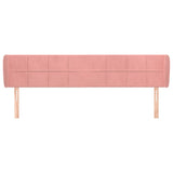 Vidaxl hoofdbord met randen 183x23x78 88 cm fluweel roze