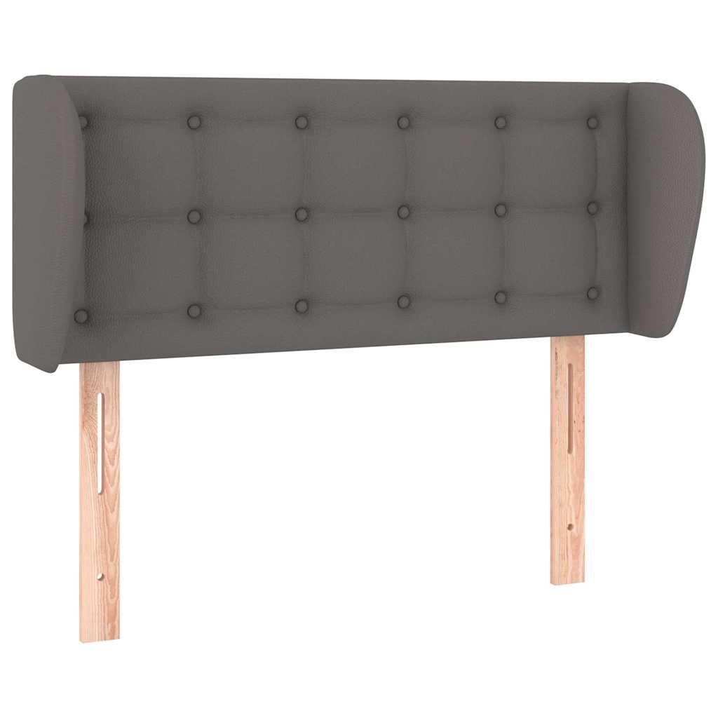 Vidaxl hoofdbord met randen 83x23x78 88 cm kunstleer grijs