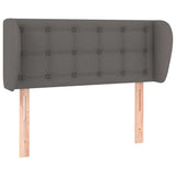 Vidaxl hoofdbord met randen 83x23x78 88 cm kunstleer grijs