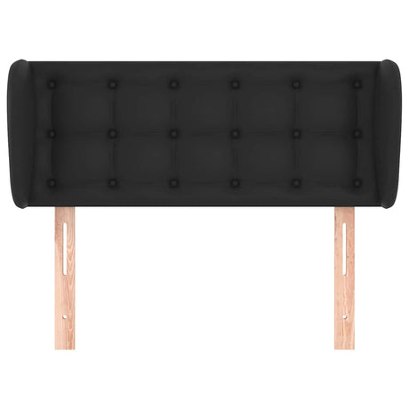 Vidaxl hoofdbord met randen 93x23x78 88 cm kunstleer zwart