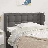 Vidaxl hoofdbord met randen 103x23x78 88 cm kunstleer grijs