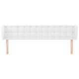 Vidaxl hoofdbord met randen 163x23x78 88 cm kunstleer wit