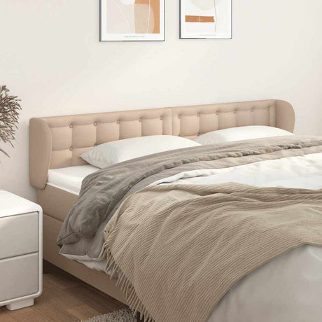 Vidaxl hoofdbord met randen 163x23x78 88 cm kunstleer cappuccinokleur
