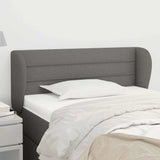 Vidaxl hoofdbord met randen 83x23x78 88 cm stof donkergrijs