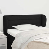Vidaxl hoofdbord met randen 93x23x78 88 cm stof zwart
