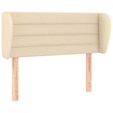 Vidaxl hoofdbord met randen 93x23x78 88 cm stof crèmekleurig