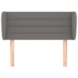 Vidaxl hoofdbord met randen 103x23x78 88 cm stof donkergrijs