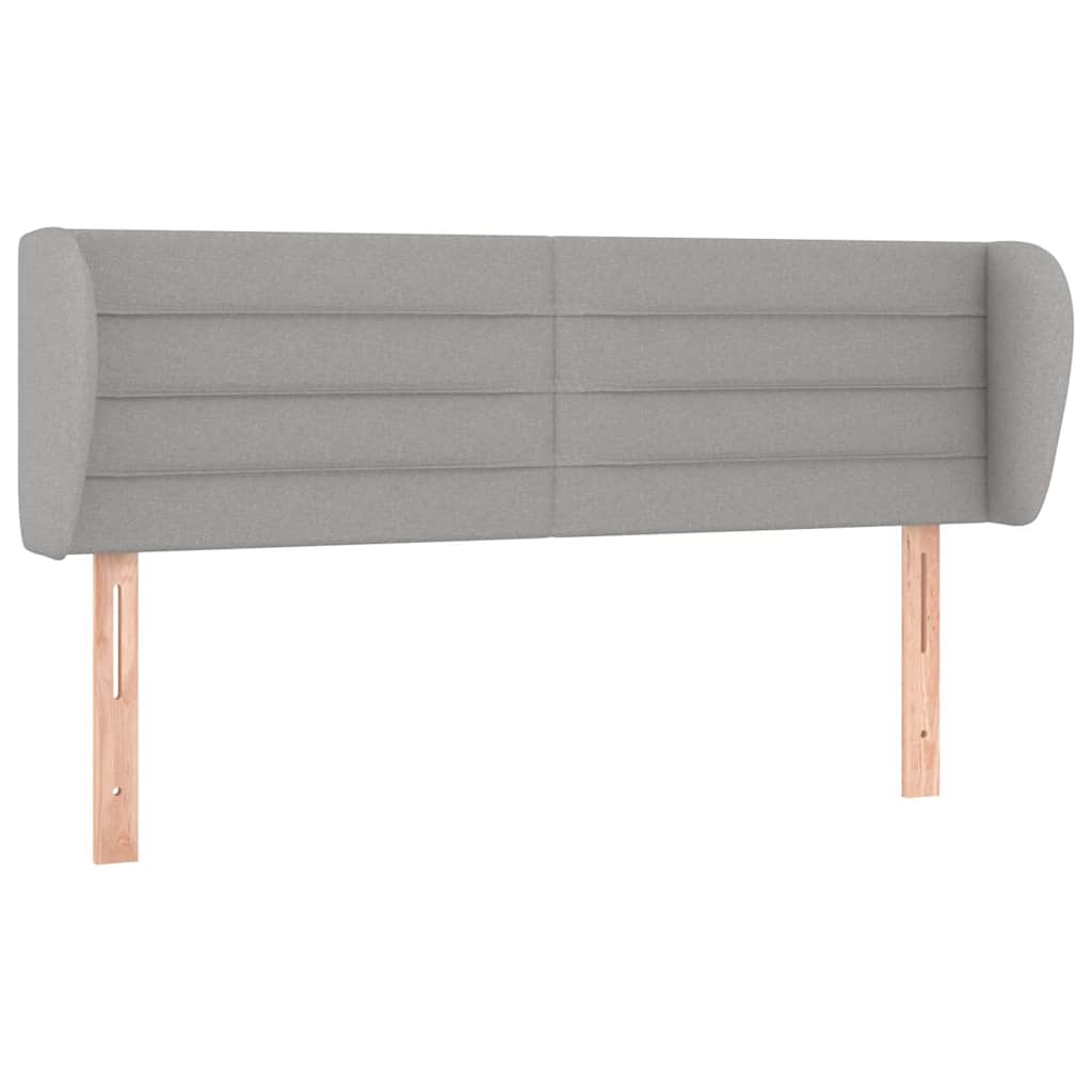 Vidaxl hoofdbord met randen 147x23x78 88 cm stof lichtgrijs
